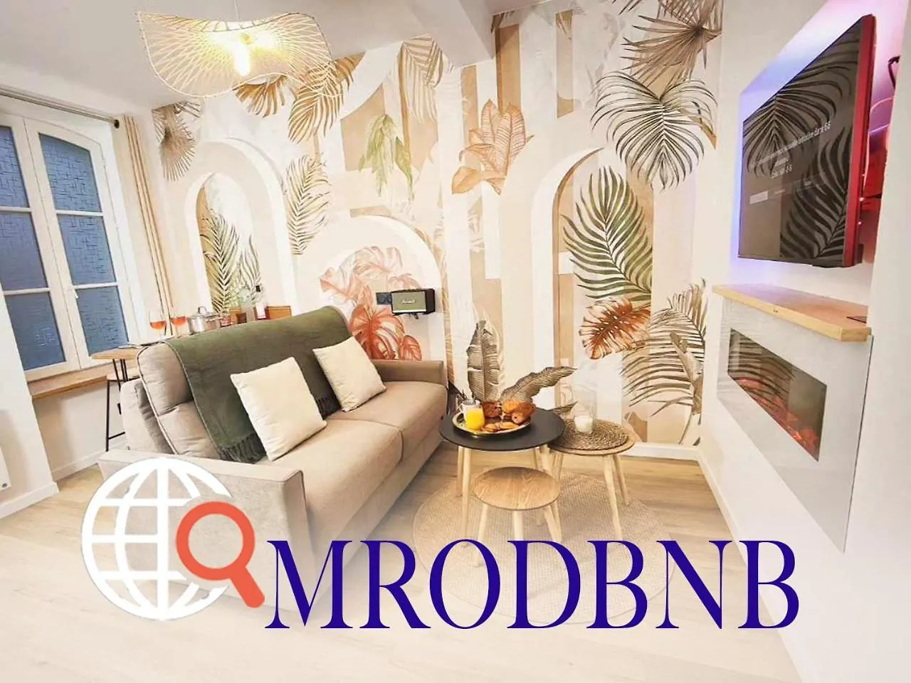 La Merveille By Mrodbnb - Appart Neuf - Vue Mer - 25M Plage & Resto - Cine - Cheminee - Popcorn Cancale France