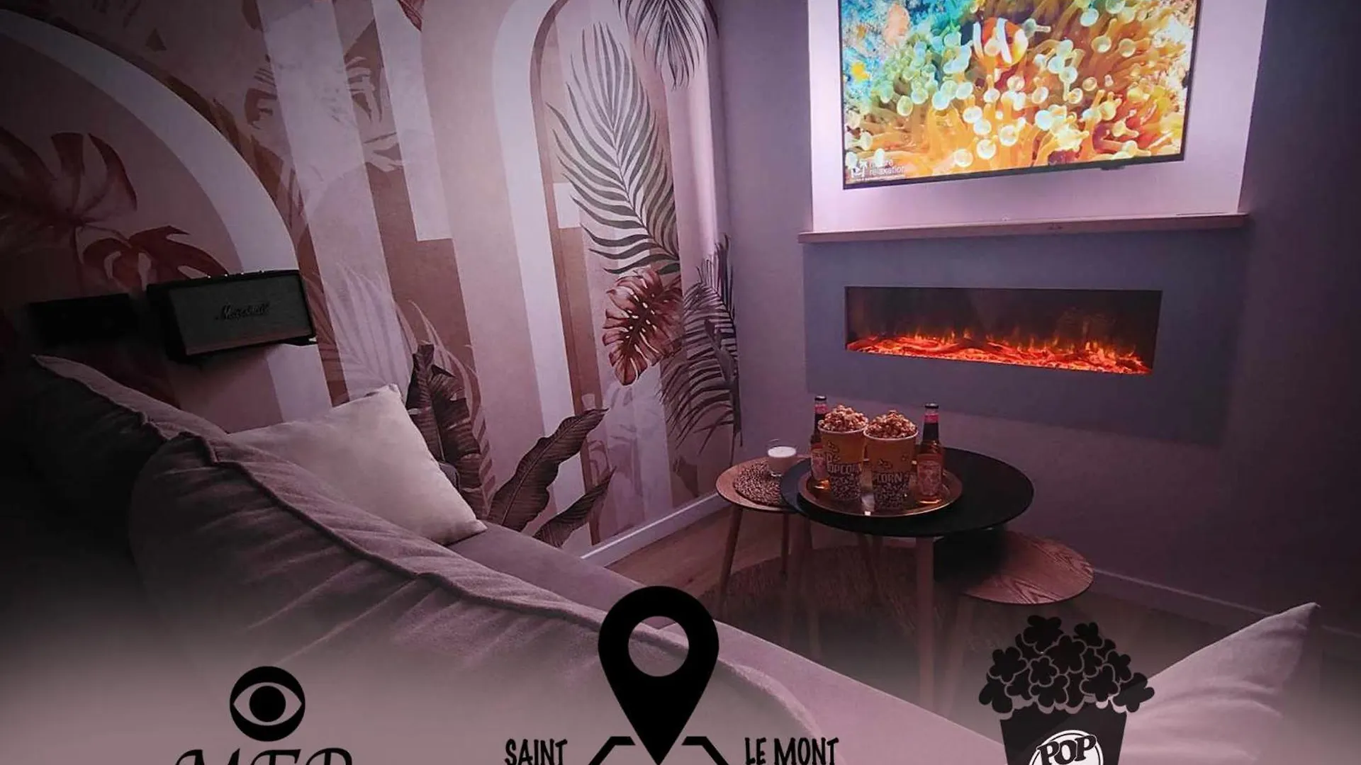 Apartment La Merveille By Mrodbnb - Appart Neuf - Vue Mer - 25M Plage & Resto - Cine - Cheminee - Popcorn Cancale